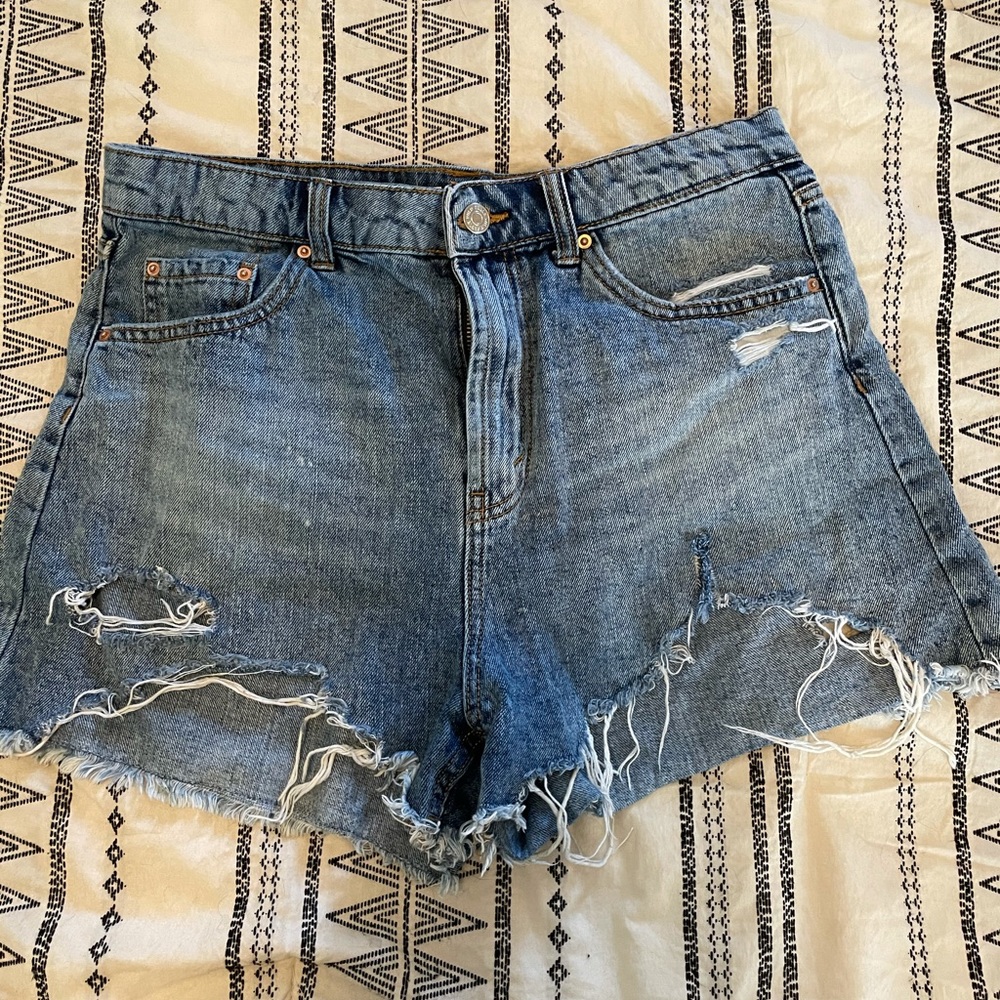 High rise Jean shorts